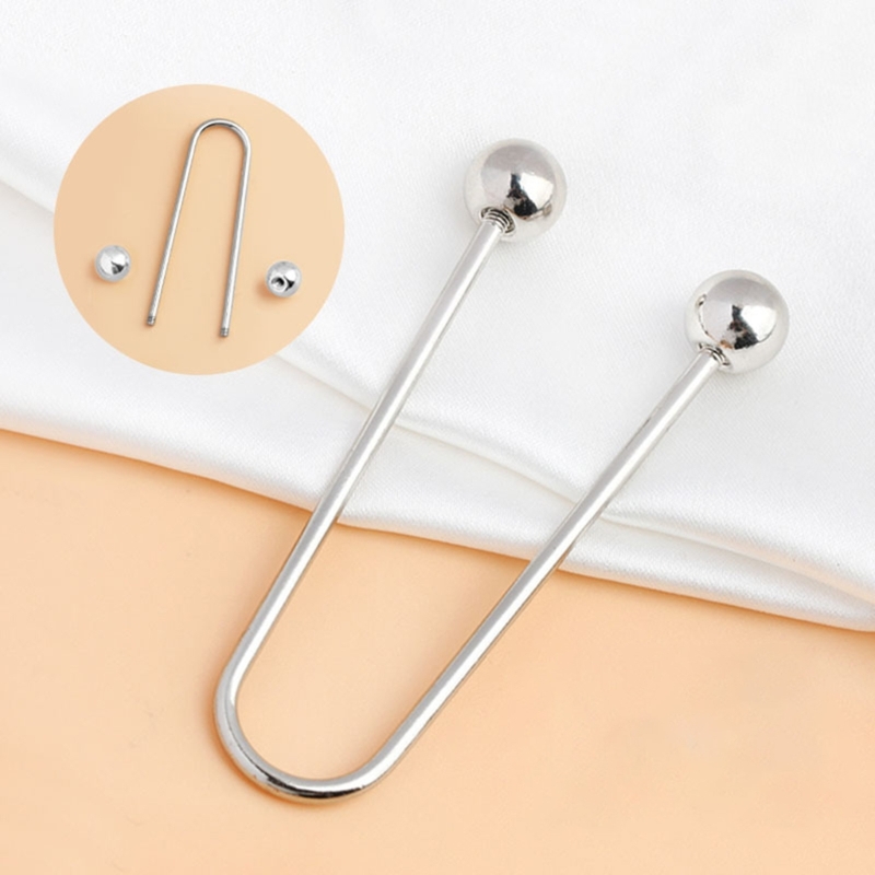 Collar Stay Metal - 2Pcs Elegant Metal Double Head Spirals