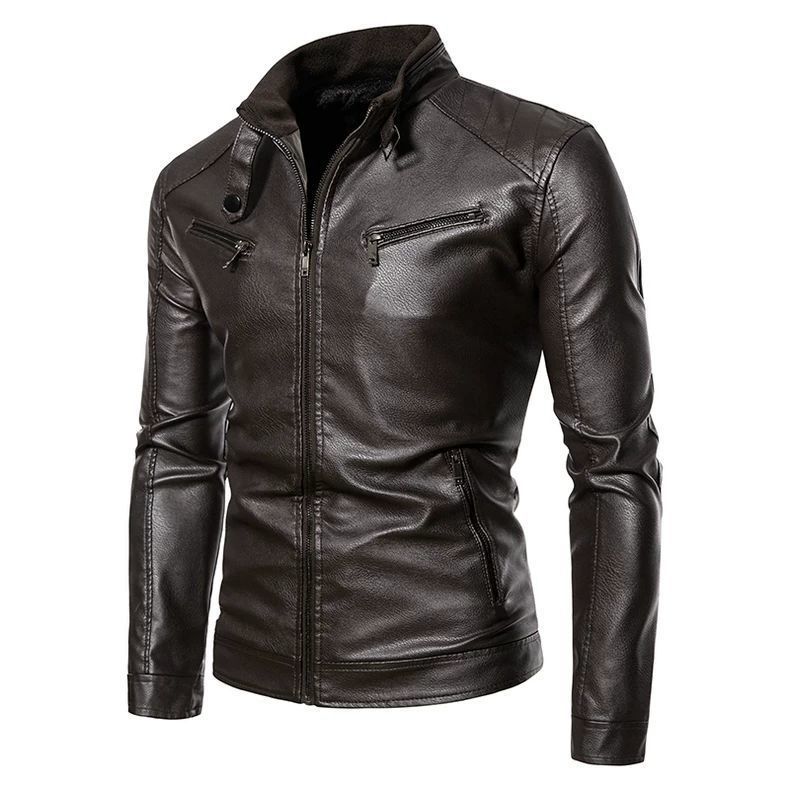 Korean Men Formal Wear - Trendy Korean style leather jacket for