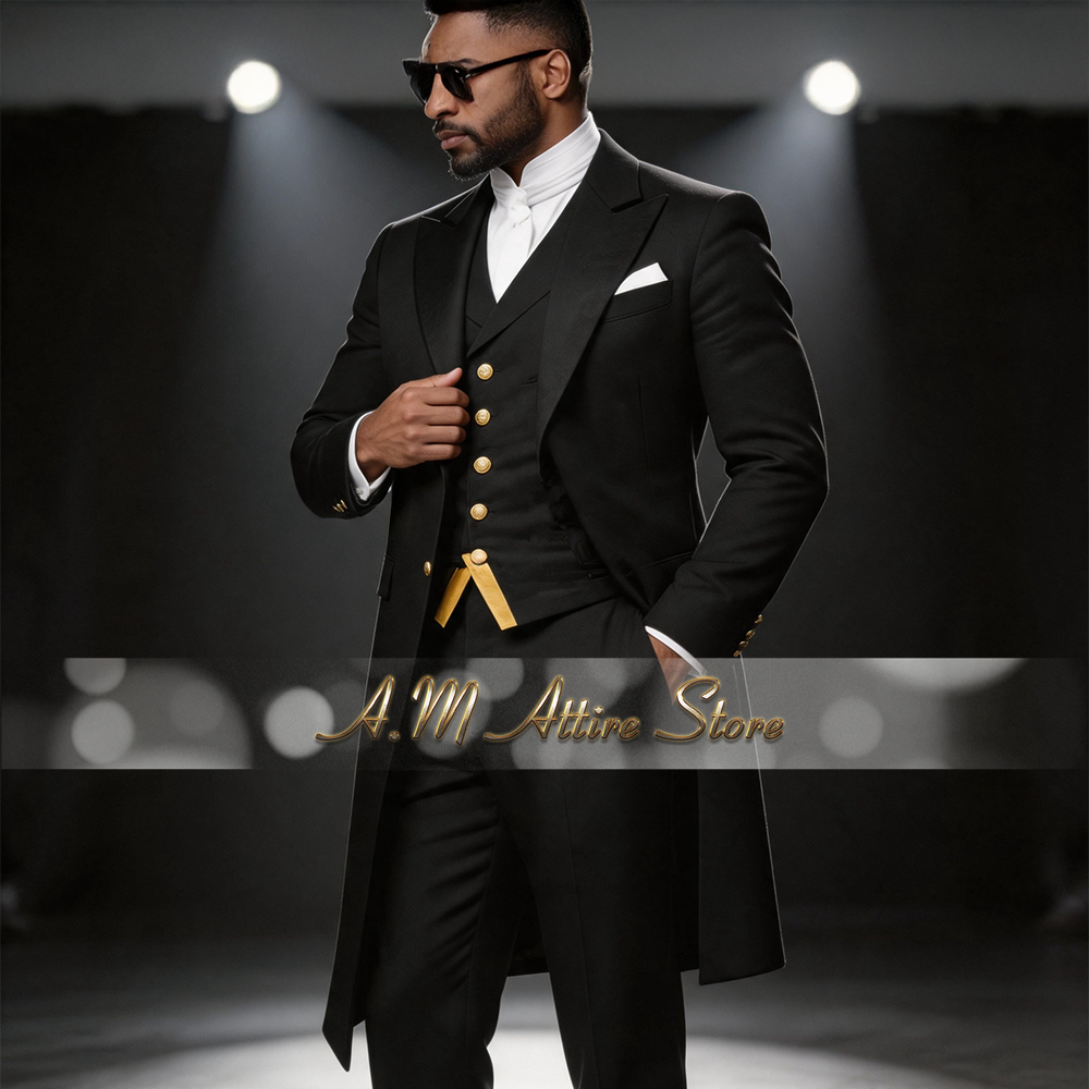 Men Formal Wear Pants - Wedding Suit for Men Blue 3-Piece