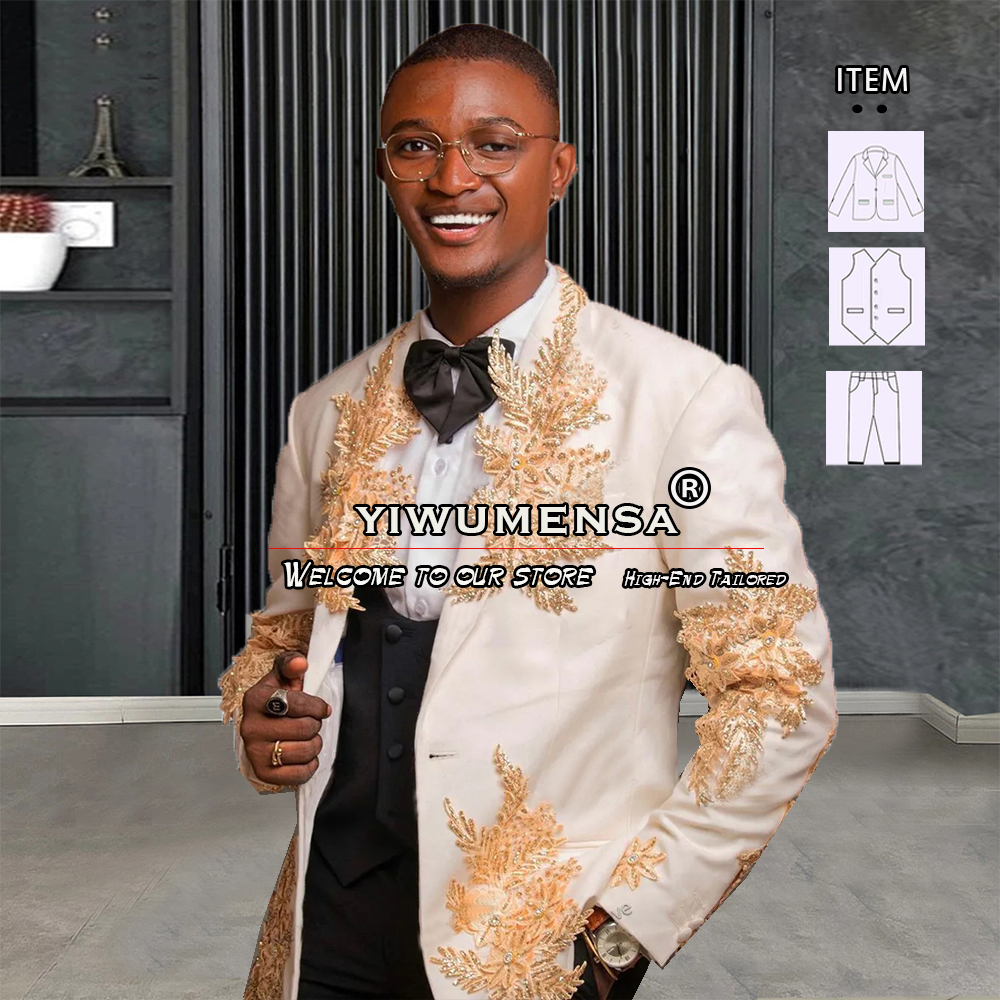 Men Formal Wear Pants - Customized 3 Pieces Suits Men Formal