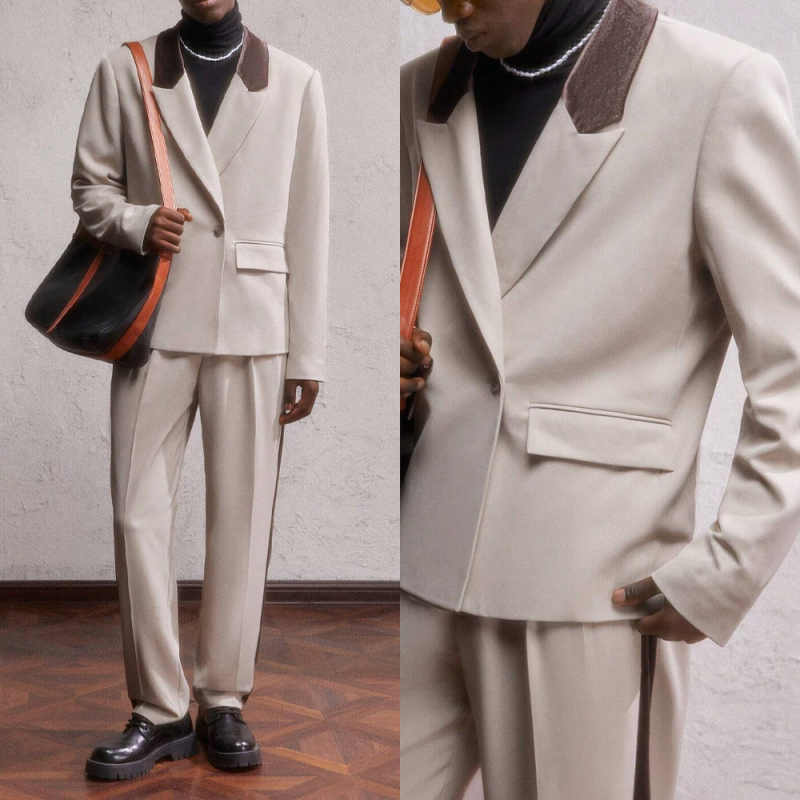 Men Formal Wear Pants - Simplicity Men Suit 2 Pieces Jacket