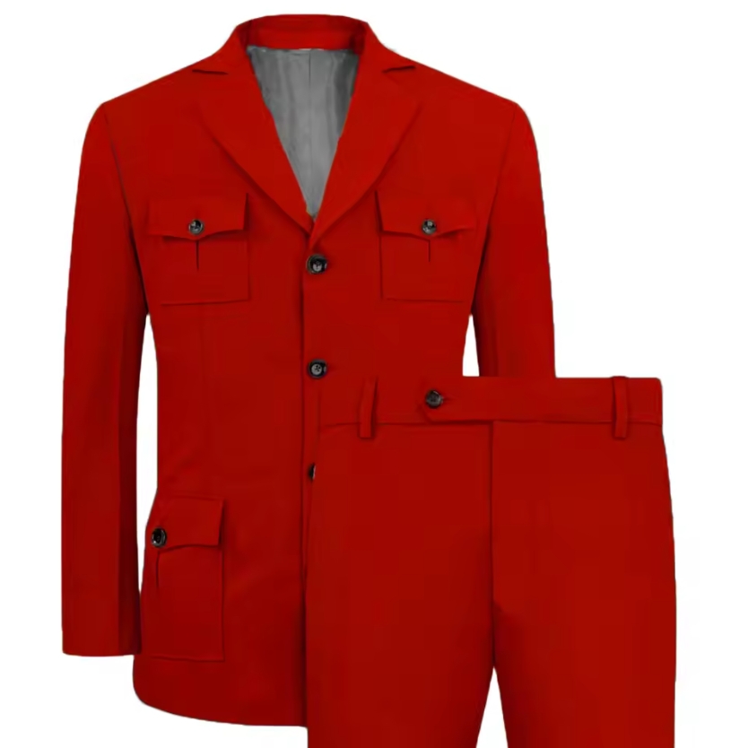 Men's Suits Jakcet Casual Khak - مراجعة Men Formal Wear Pants وسعره