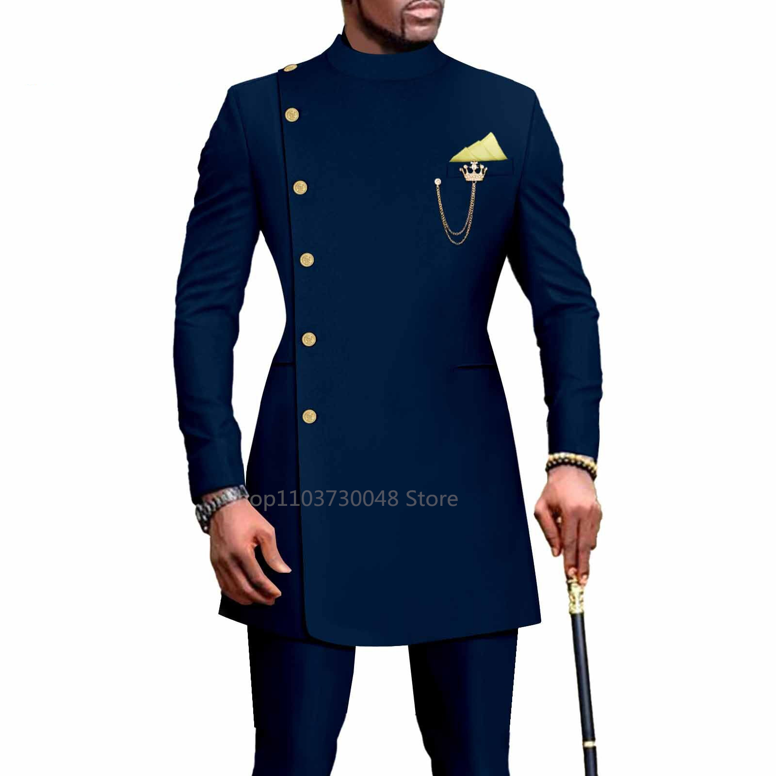 African Design Slim Fit 2 Piec - مراجعة Wool Suit Jacket وسعره