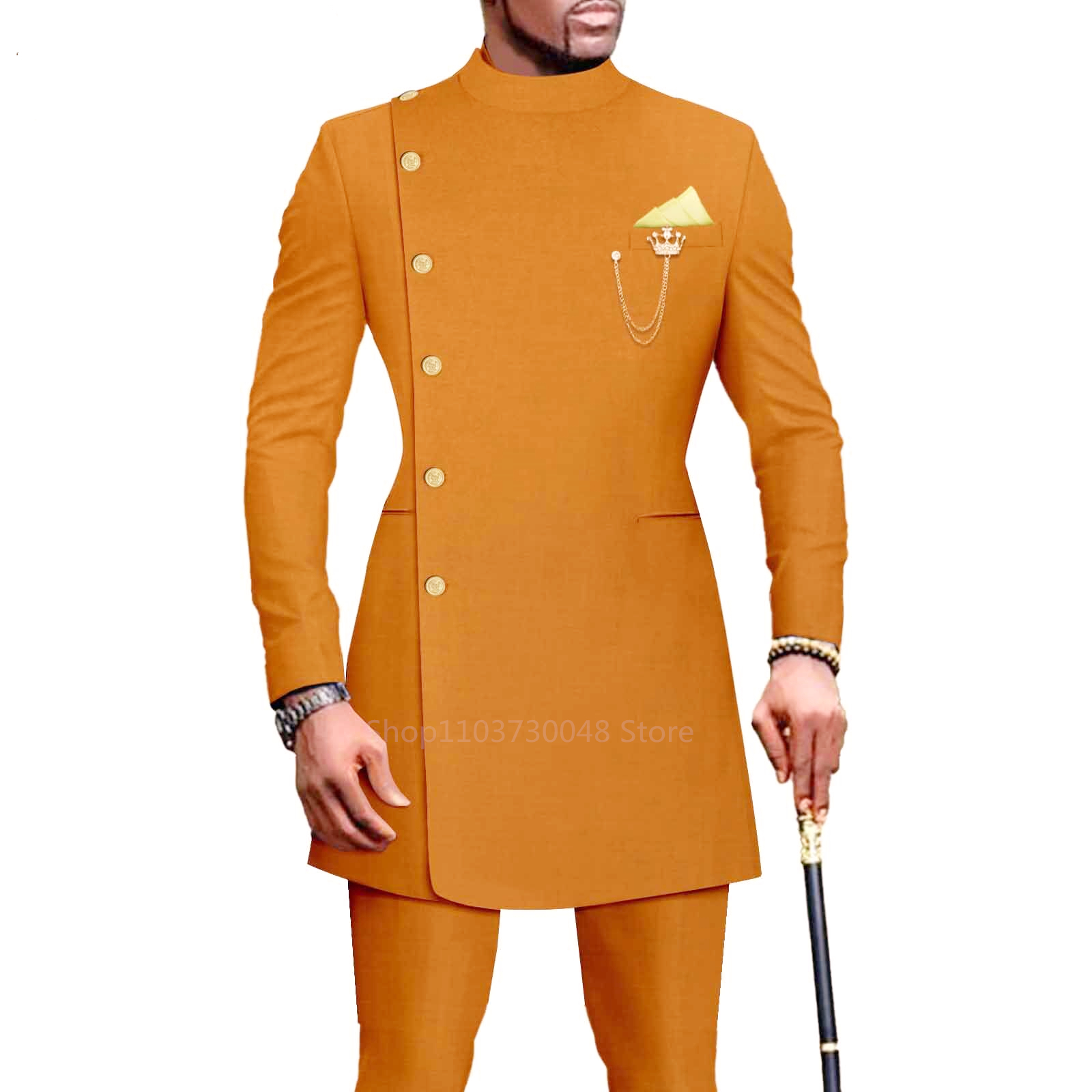 African Design Slim Fit 2 Piec - مراجعة Wool Suit Jacket وسعره