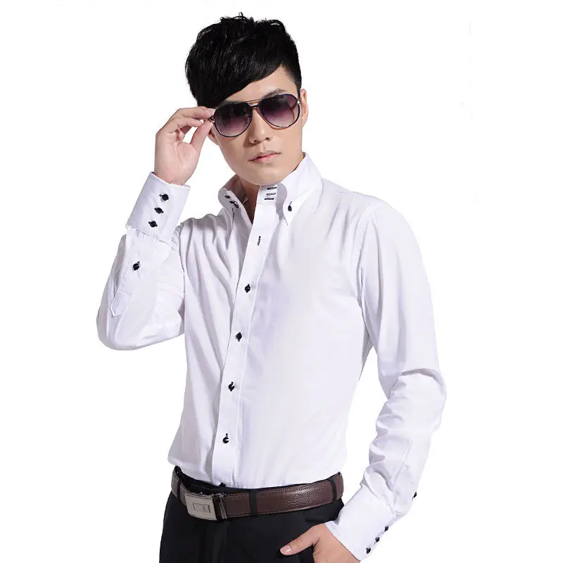 Dress Shirt for Men Button-dow - مراجعة Korean Men Formal Wear وسعره
