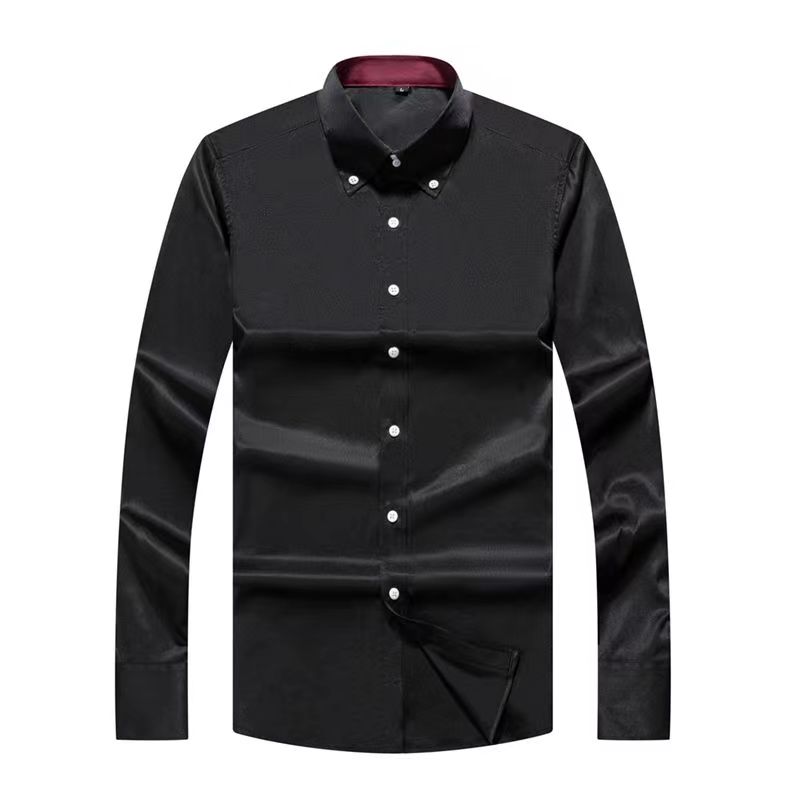 Men Designer Dress Shirt Butto - مراجعة Korean Men Formal Wear وسعره