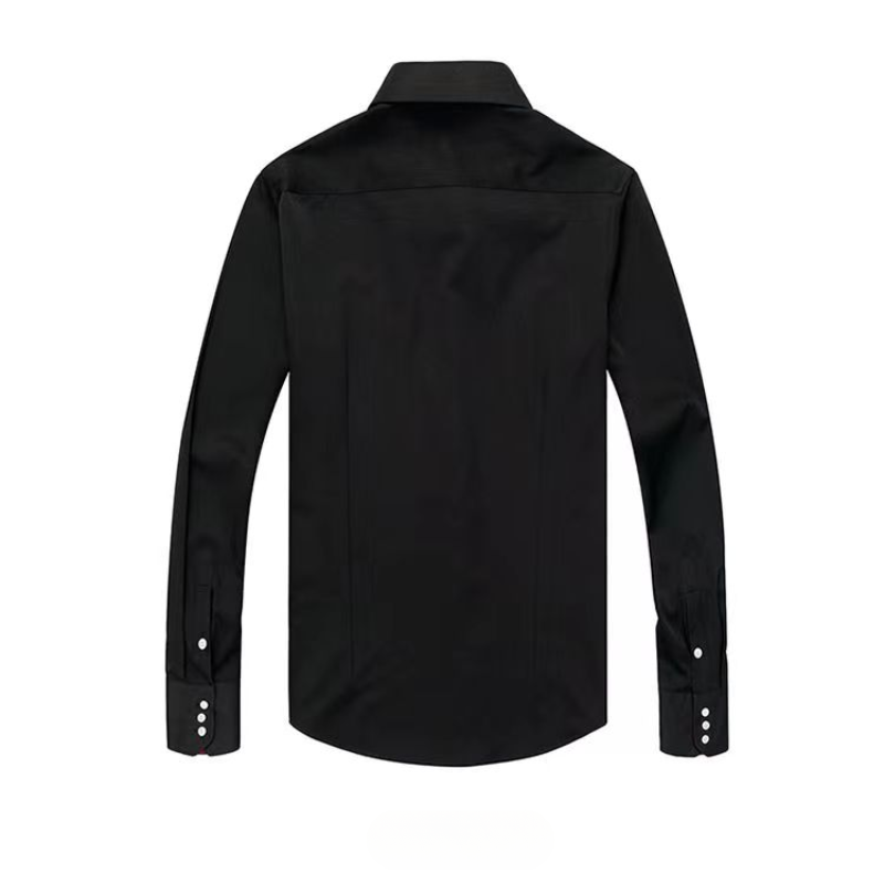 Men Designer Dress Shirt Butto - مراجعة Korean Men Formal Wear وسعره