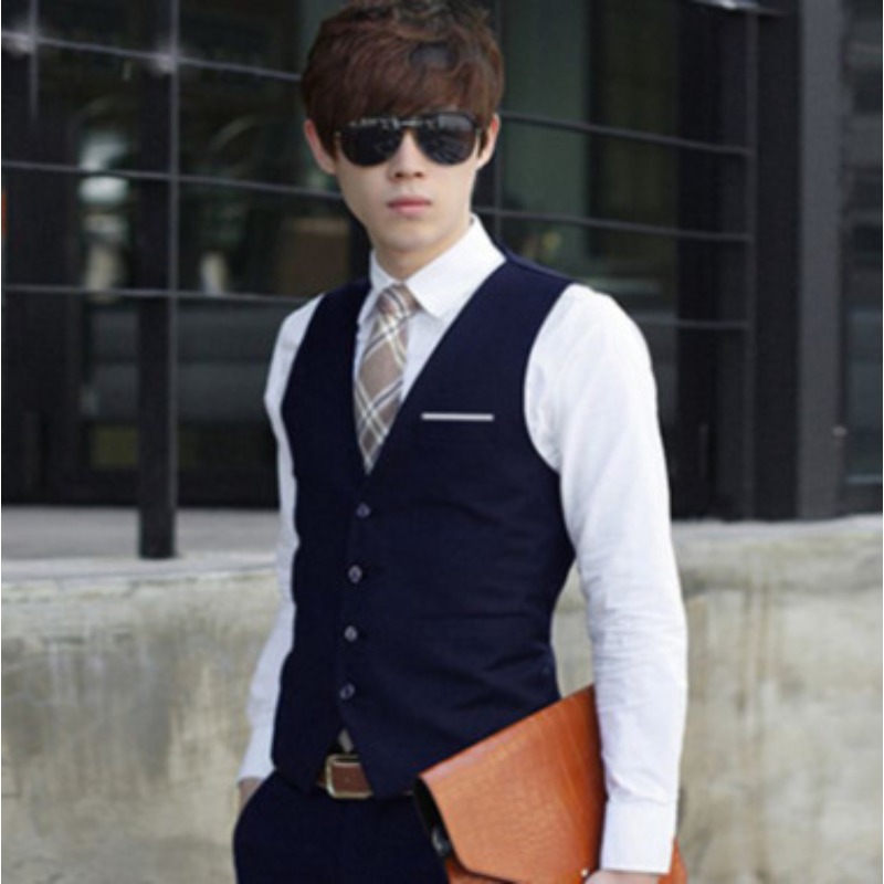 Men British Slim Fit Suit Vest - مراجعة Elegant Formal Men'S Wear وسعره