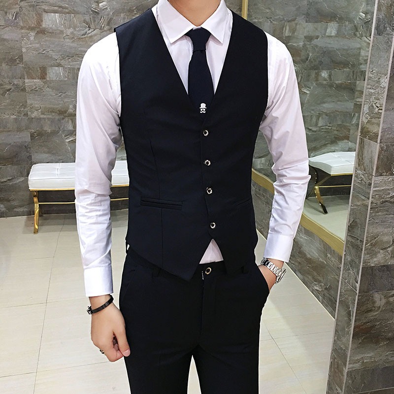 Men British Slim Fit Suit Vest - مراجعة Elegant Formal Men'S Wear وسعره