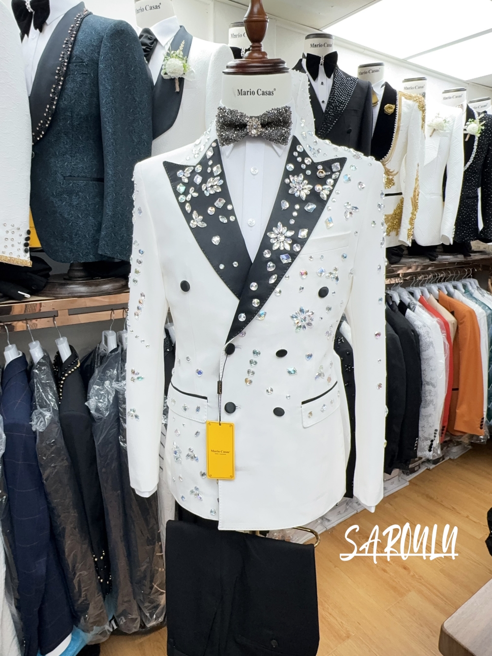 2025 Sparkly In Stock Crystals - مراجعة Elegant Formal Men'S Wear وسعره