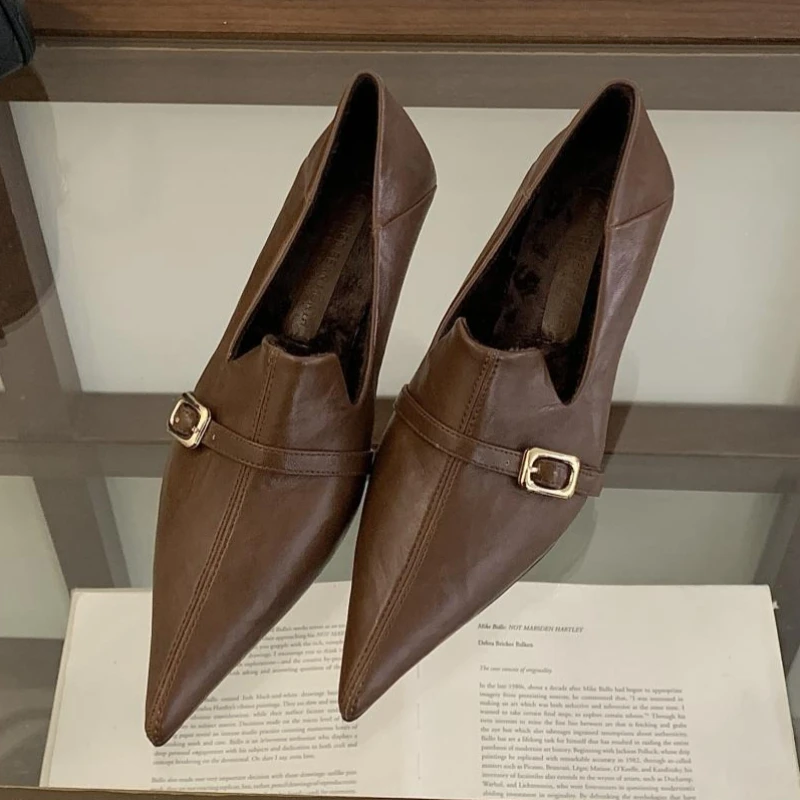 Elegant Kitten Heel Women Pump - مراجعة Formal Belt Leather Thin وسعره