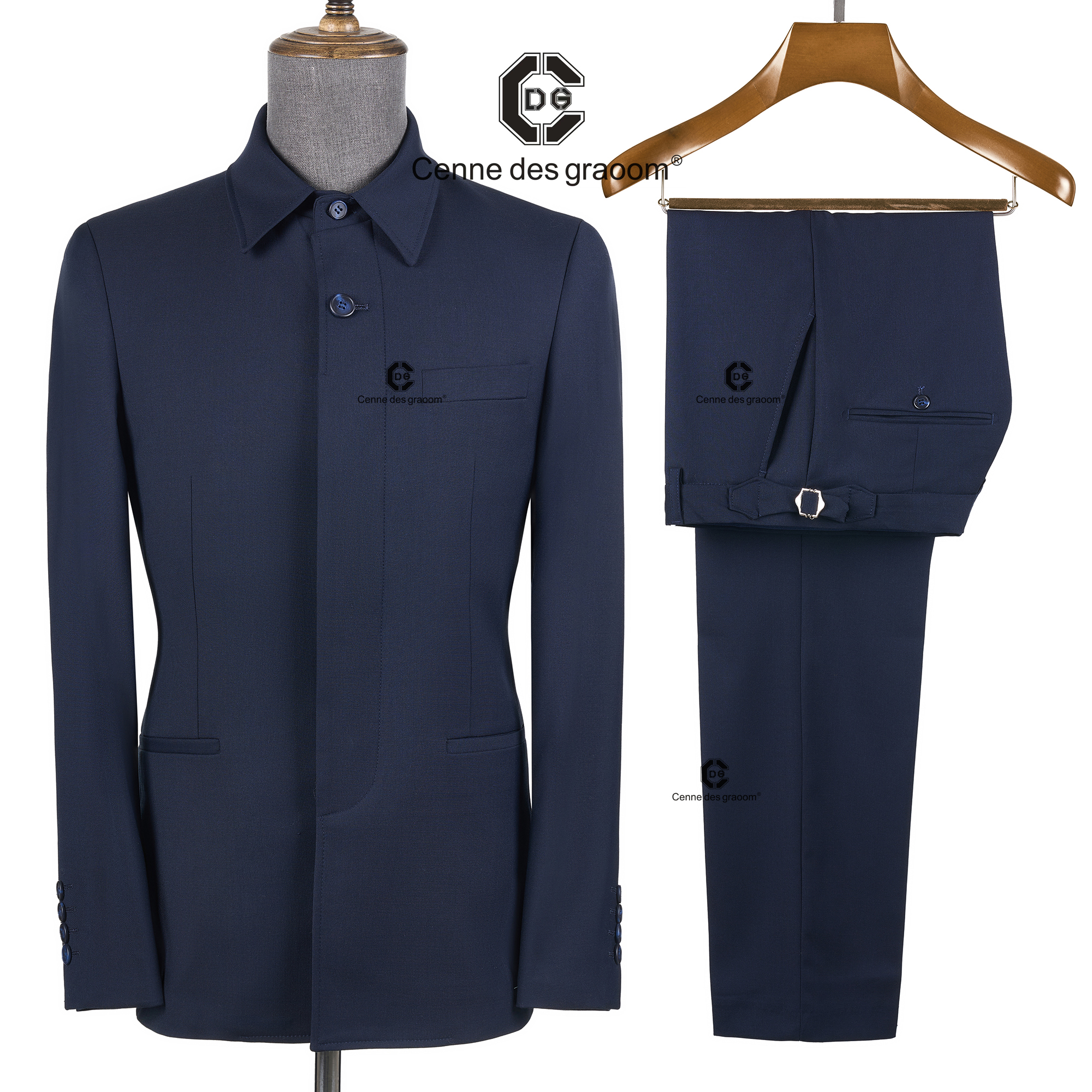 Cenne Des Graoom 2026 Navy Blu - مراجعة Men Formal Wear Pants وسعره