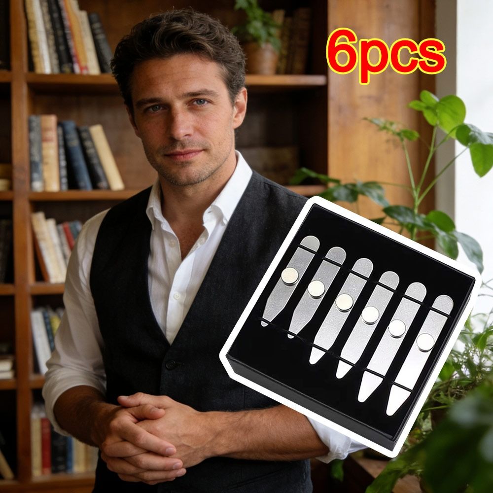 6Pcs New Stainless Steel Colla - مراجعة Collar Stay Metal وسعره