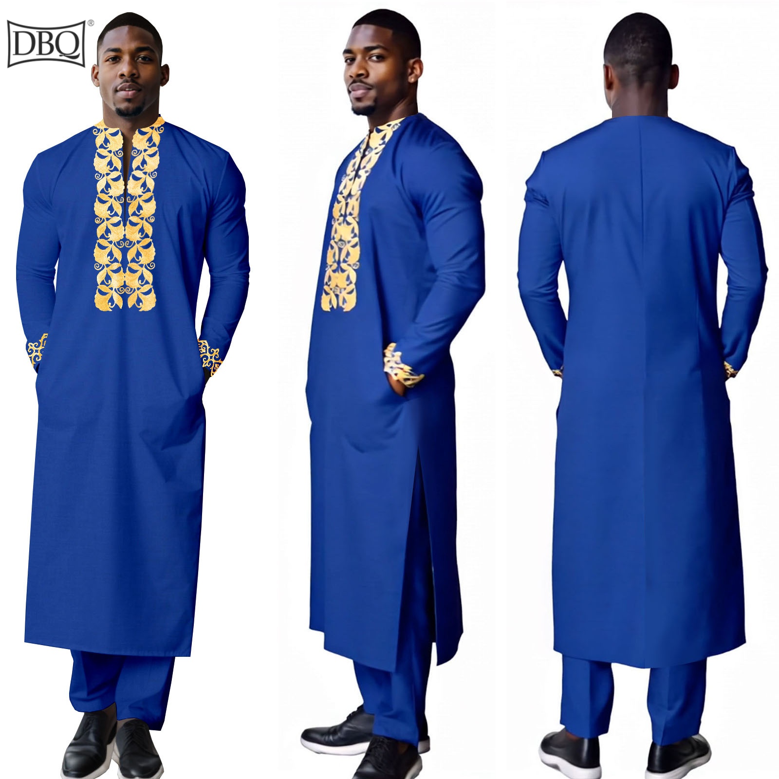 DBQ Men's African Dashiki Set  - مراجعة Men'S Formal Ethnic Wear وسعره