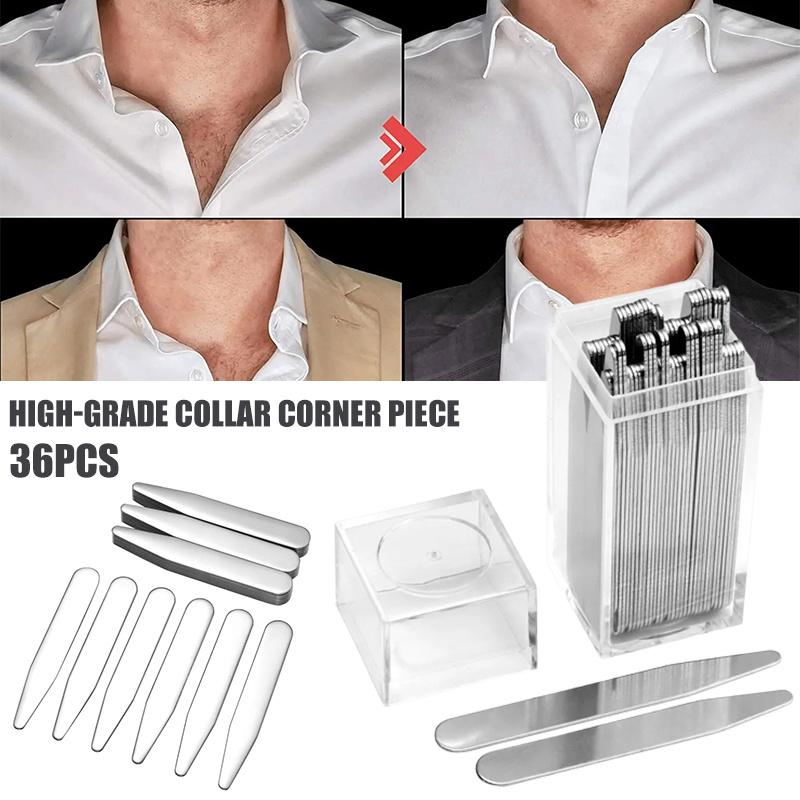 36pcs Stainless Steel Shirt Co - مراجعة Collar Stay Metal وسعره