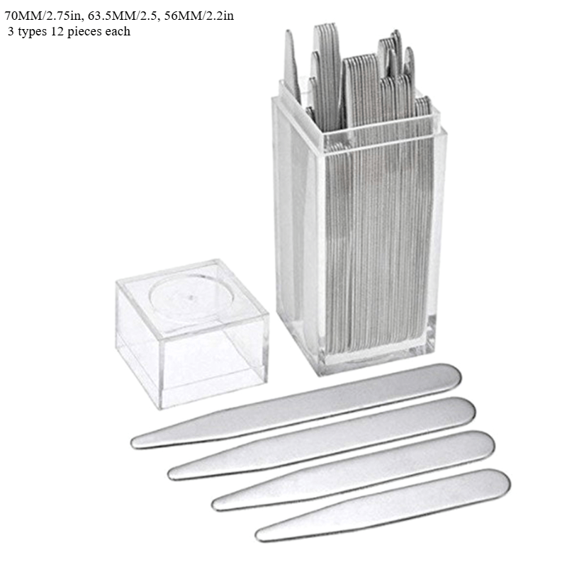36pcs Stainless Steel Shirt Co - مراجعة Collar Stay Metal وسعره