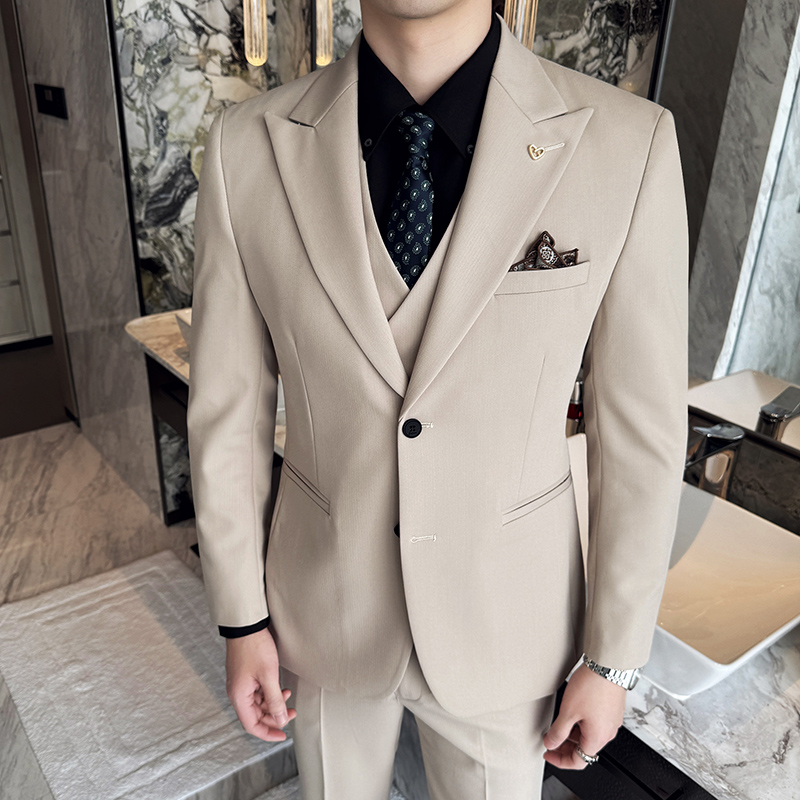 Slim-Fit Three-Piece Set Korea - مراجعة Korean Men Formal Wear وسعره