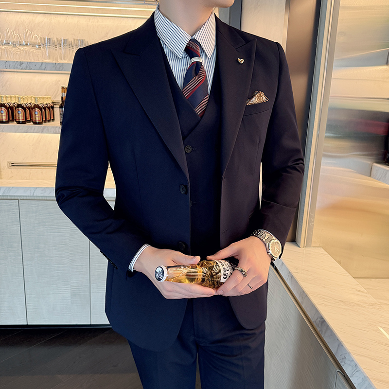 Slim-Fit Three-Piece Set Korea - مراجعة Korean Men Formal Wear وسعره