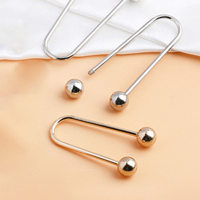 2Pcs Elegant Metal Double Head - مراجعة Collar Stay Metal وسعره