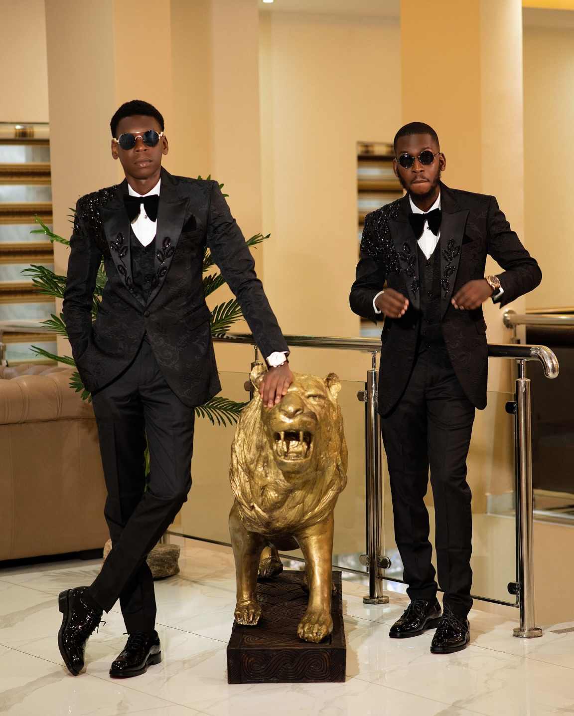 Fashion Men Suits Applique 2-p - مراجعة Men Formal Wear With Coat وسعره