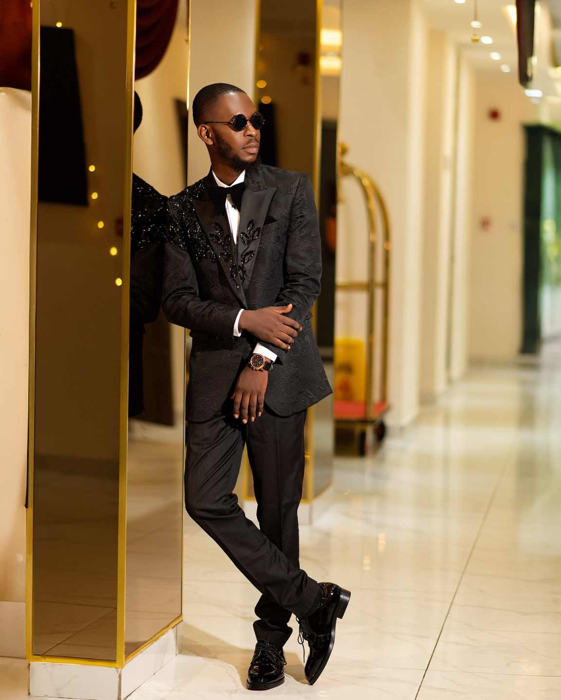Fashion Men Suits Applique 2-p - مراجعة Men Formal Wear With Coat وسعره