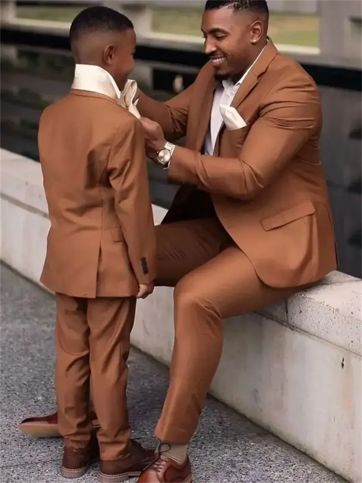 2 Pieces Dark Brown Men Suits  - مراجعة Men Formal Wear Pants وسعره