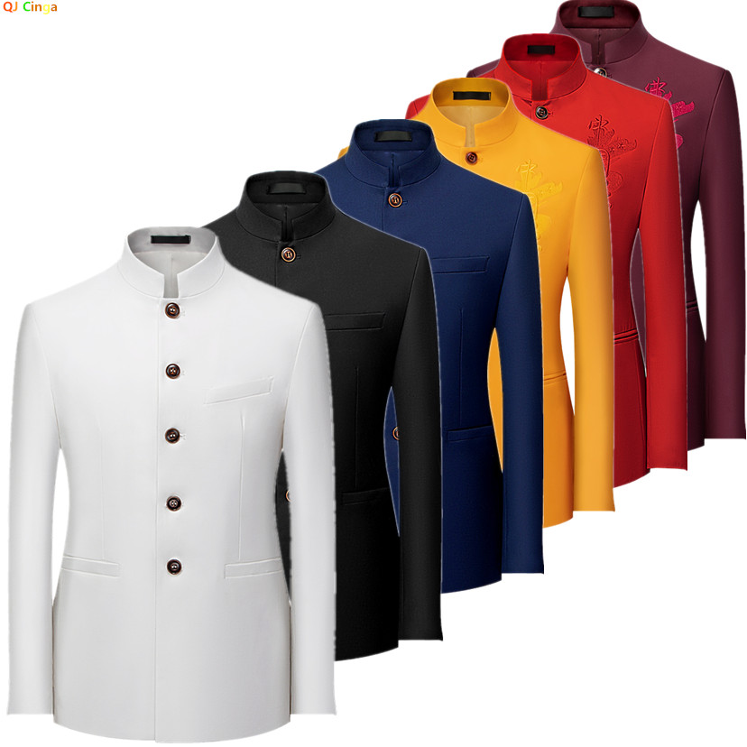 2026 Men's Chinese Style Long  - مراجعة Korean Men Formal Wear وسعره