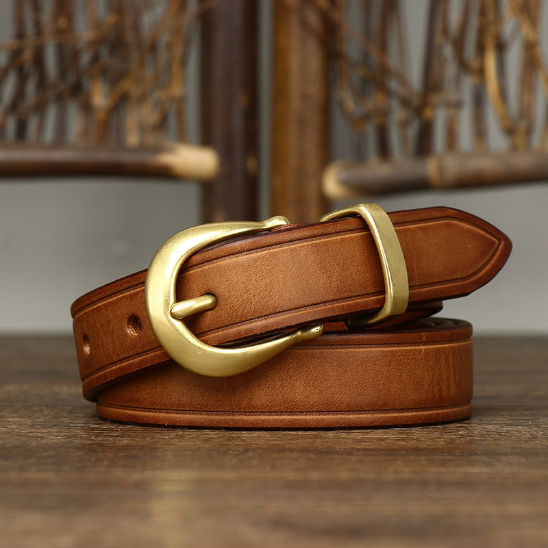 85-120cm Women Pure Real Cowhi - مراجعة Formal Belt Leather Thin وسعره