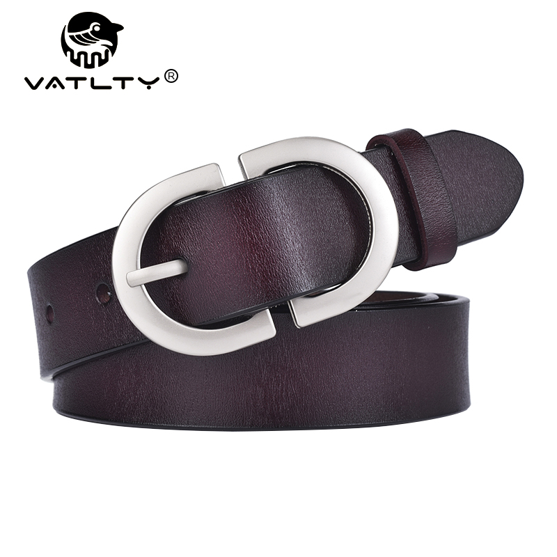 VATLTY 2022 Women's Leather Be - مراجعة Formal Belt Leather Thin وسعره