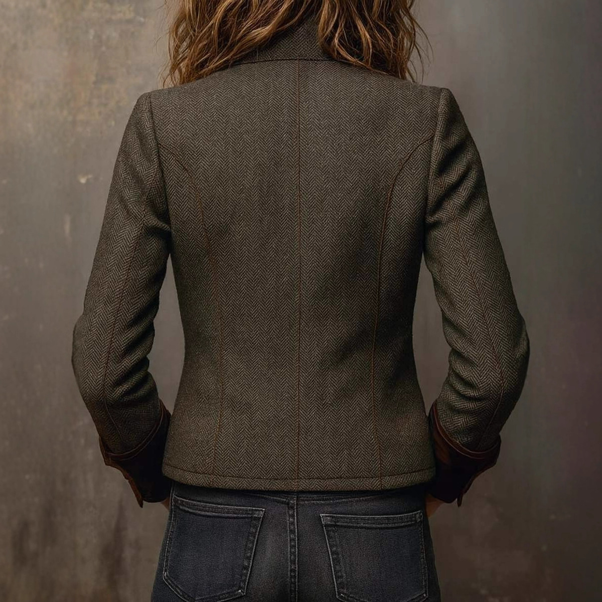 Vintage Herringbone Tweed Blaz - مراجعة Wool Suit Jacket وسعره