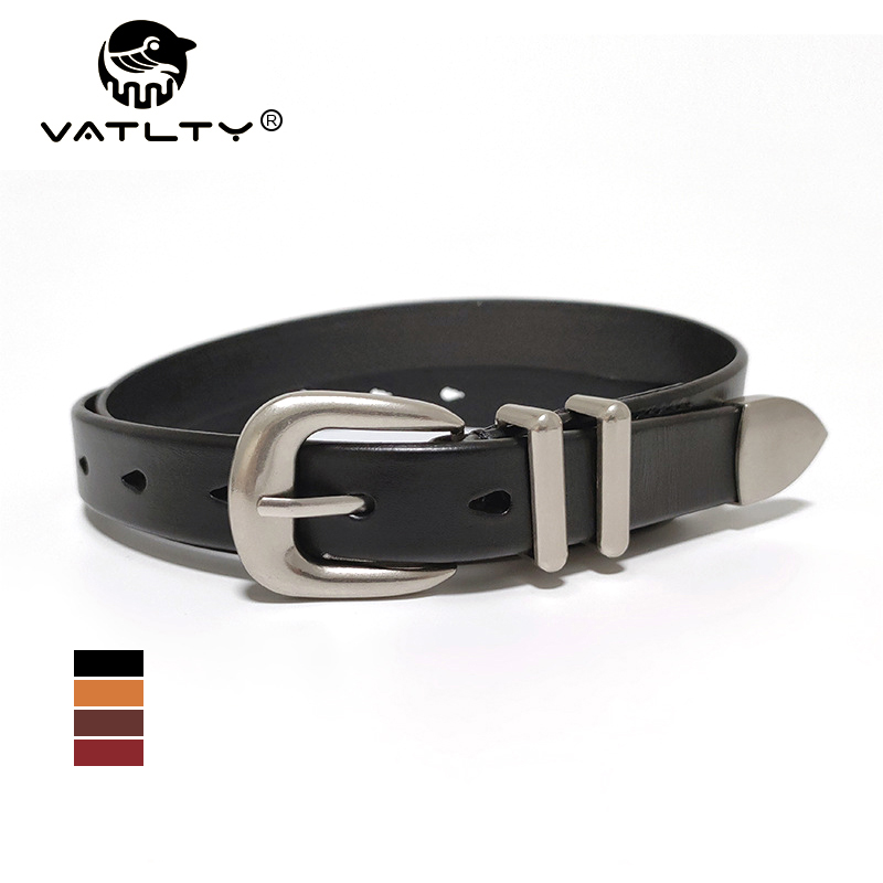 VATLTY 2.3cm Leather Belt for  - مراجعة Formal Belt Leather Thin وسعره