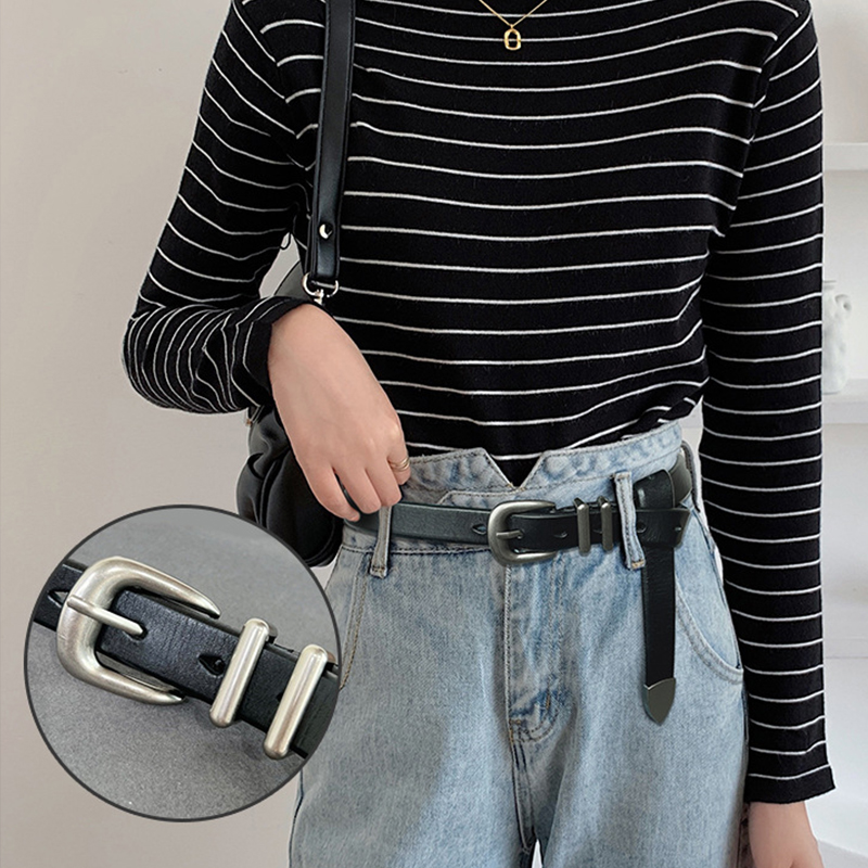 VATLTY 2.3cm Leather Belt for  - مراجعة Formal Belt Leather Thin وسعره