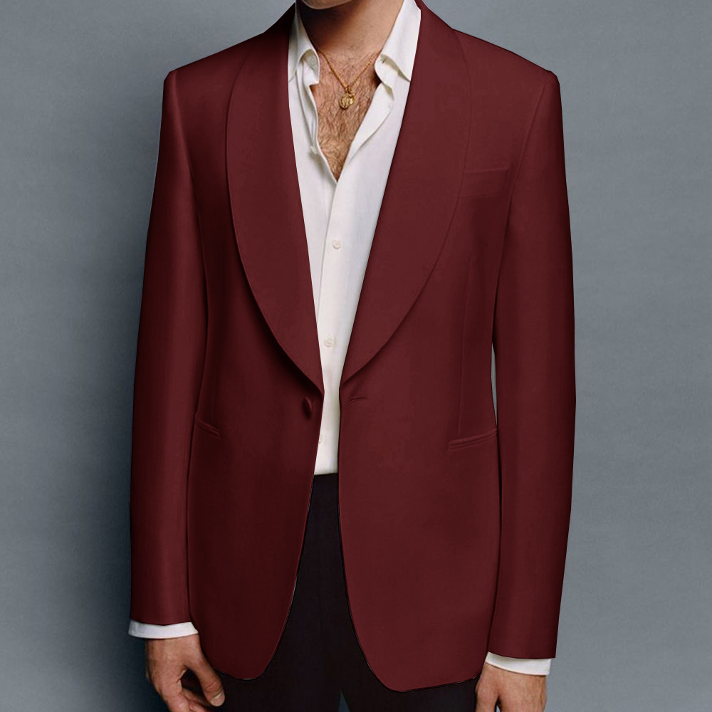 Men’s Suit Jacket Shawl Lapel  - مراجعة Elegant Formal Men'S Wear وسعره