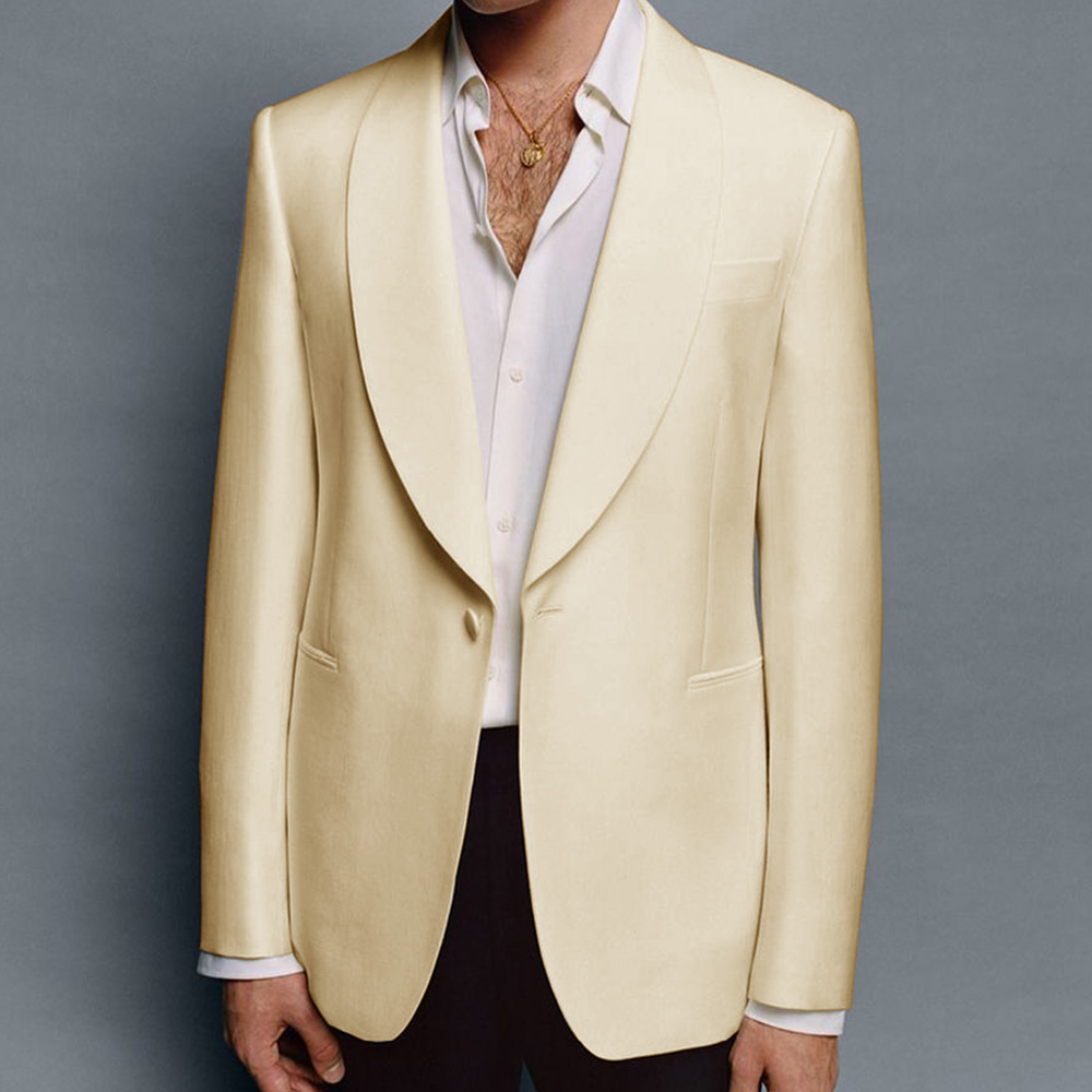 Men’s Suit Jacket Shawl Lapel  - مراجعة Elegant Formal Men'S Wear وسعره