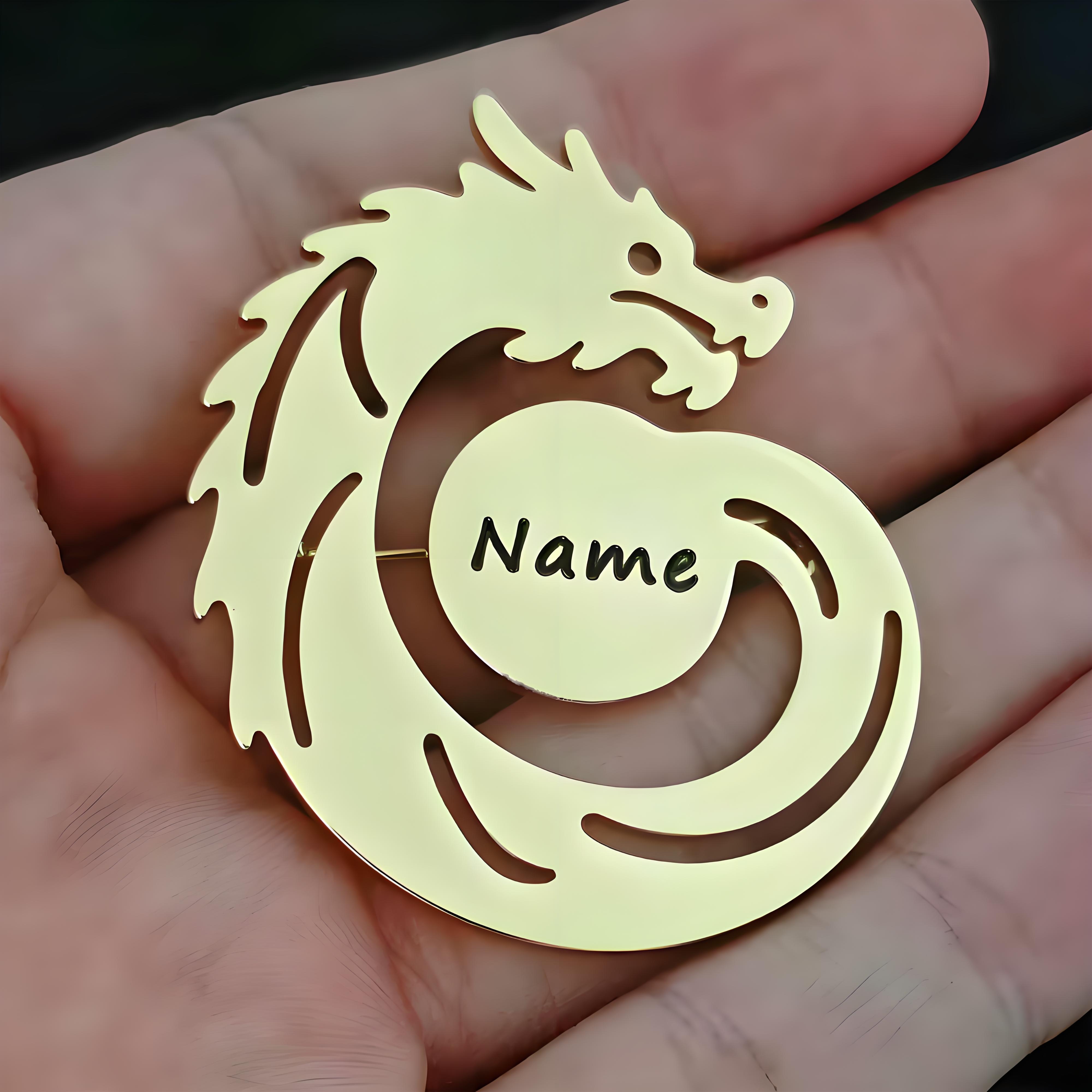 Custom Name Dragon Brooch, Per - مراجعة Men Formal Wear Names وسعره