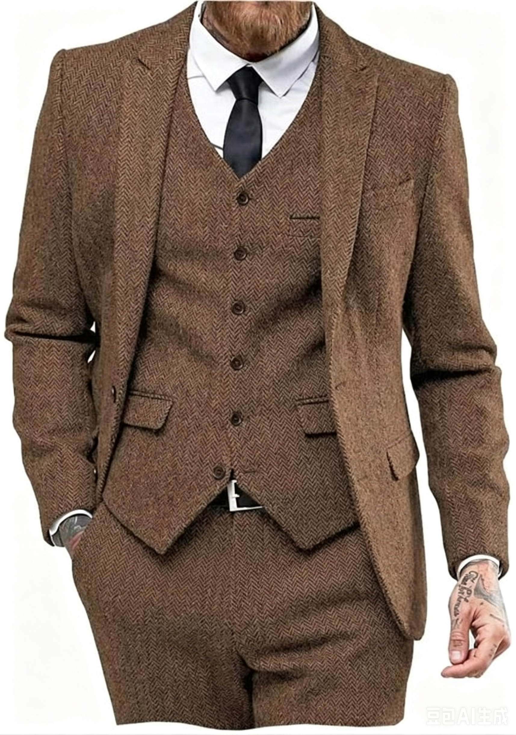 Dark Brown Wool Tweed Winter S - مراجعة Wool Suit Jacket وسعره