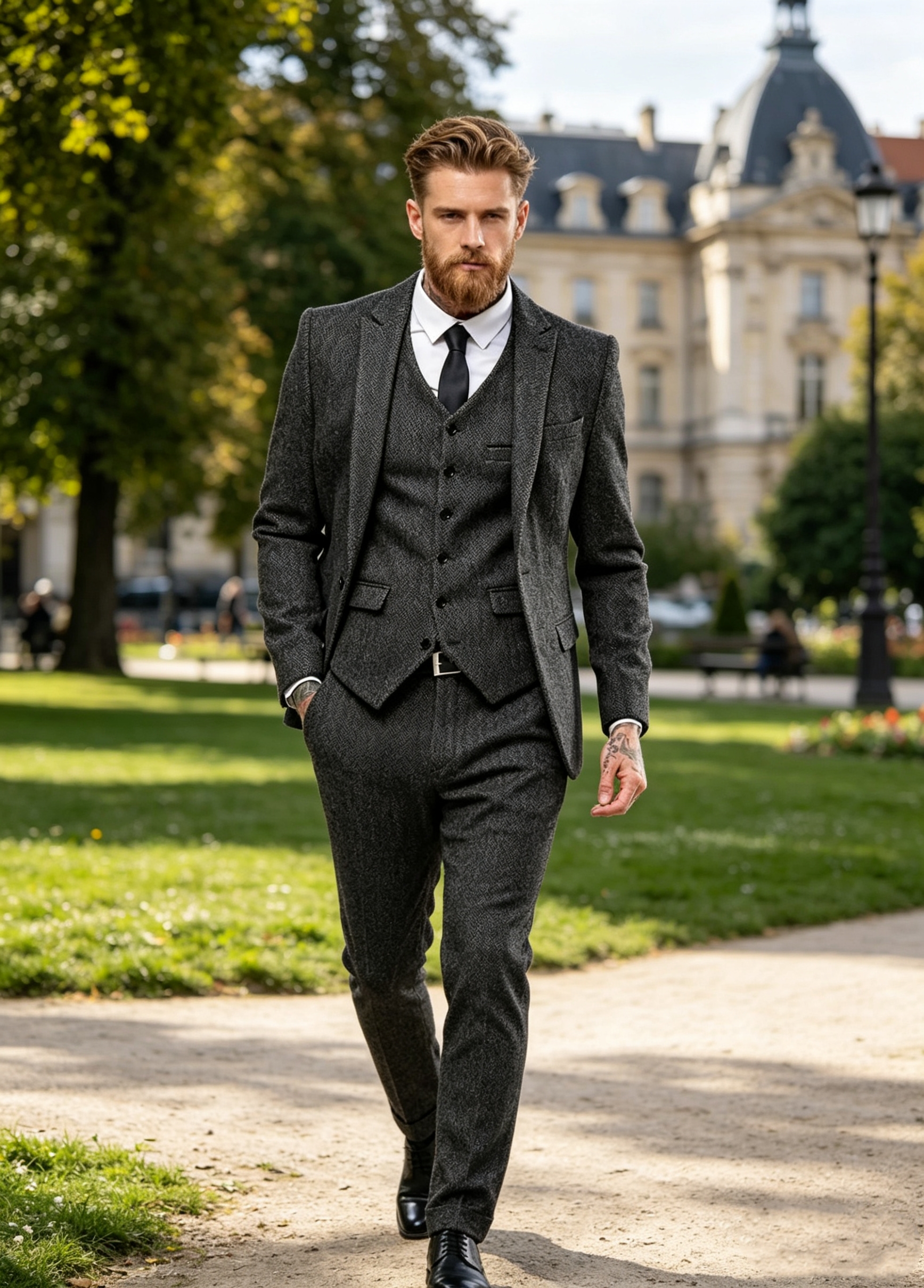 Dark Brown Wool Tweed Winter S - مراجعة Wool Suit Jacket وسعره