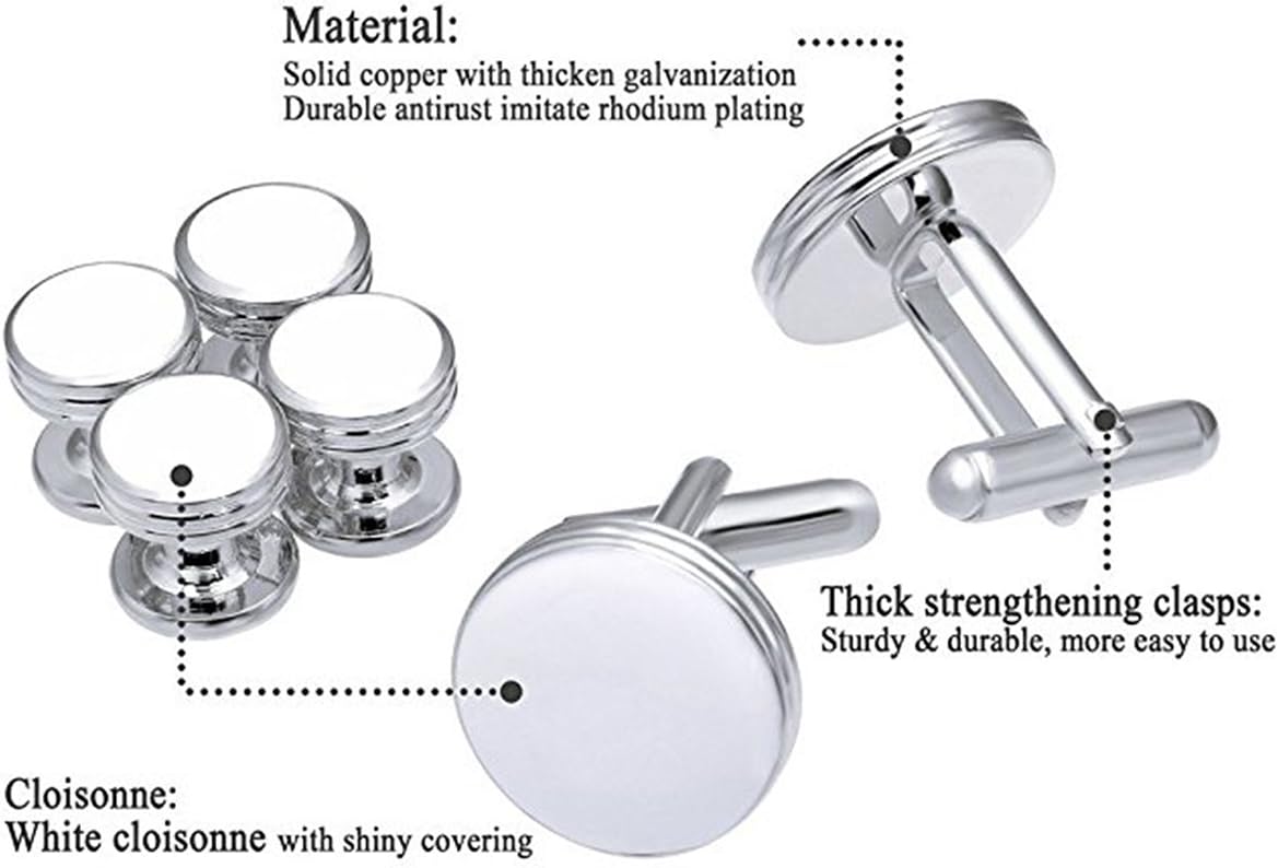 Mens Cufflinks and Studs Set T - مراجعة Mens Formal وسعره