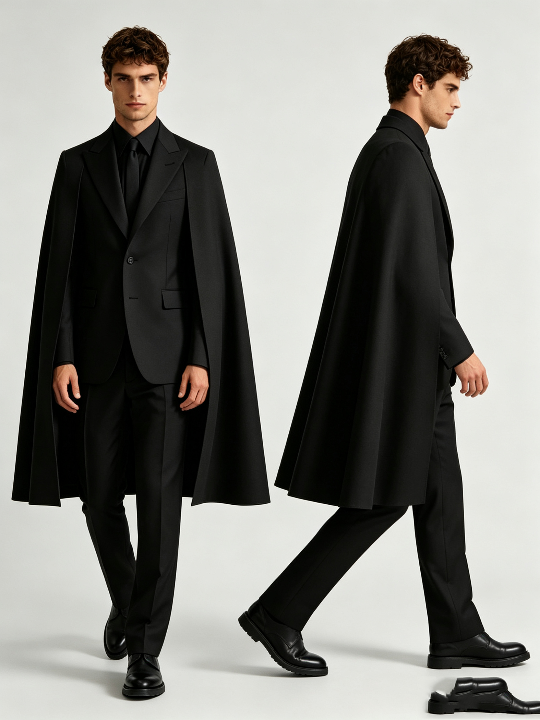 Designer Black Wrap Men Suit S - مراجعة Men Formal Wear With Coat وسعره