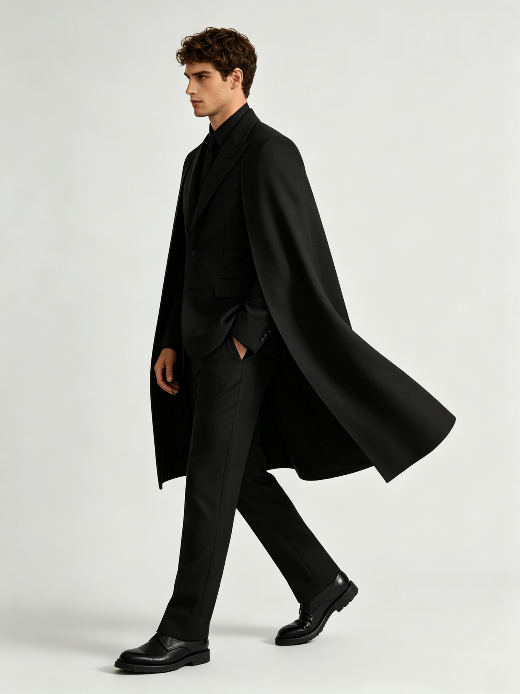 Designer Black Wrap Men Suit S - مراجعة Men Formal Wear With Coat وسعره