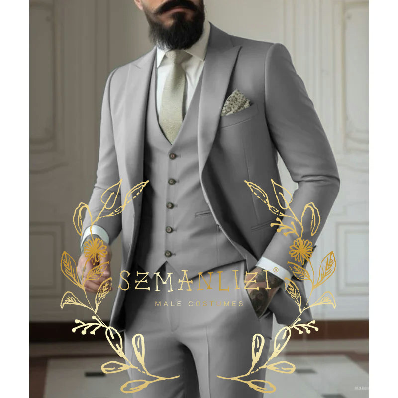 Light green Suits Men Suits 3  - مراجعة Men Formal Wear With Coat وسعره
