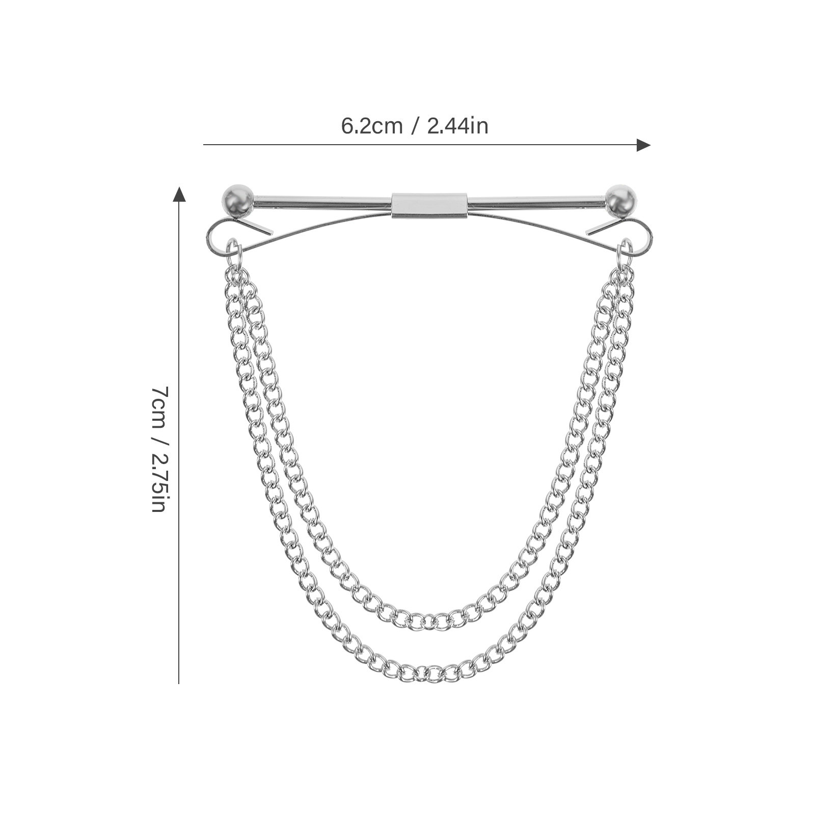 Collar Bar Pin Mens Business M - مراجعة Collar Stay Metal وسعره