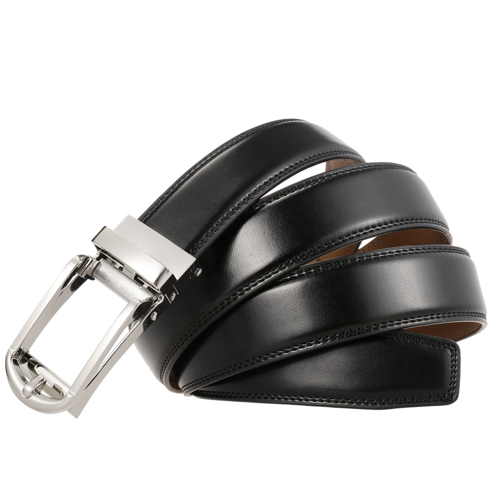 3-3.1cm Width Cowskin Leather  - مراجعة Formal Belt Leather Thin وسعره