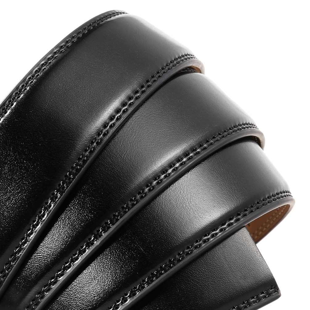 3-3.1cm Width Cowskin Leather  - مراجعة Formal Belt Leather Thin وسعره
