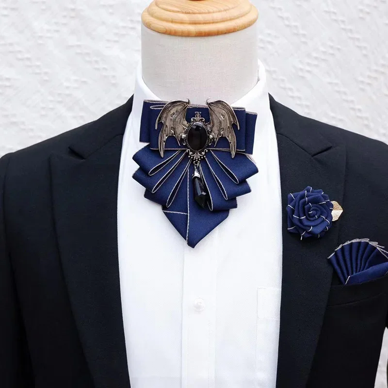 Men's Bow Tie Brooch Set Briti - مراجعة Korean Men Formal Wear وسعره