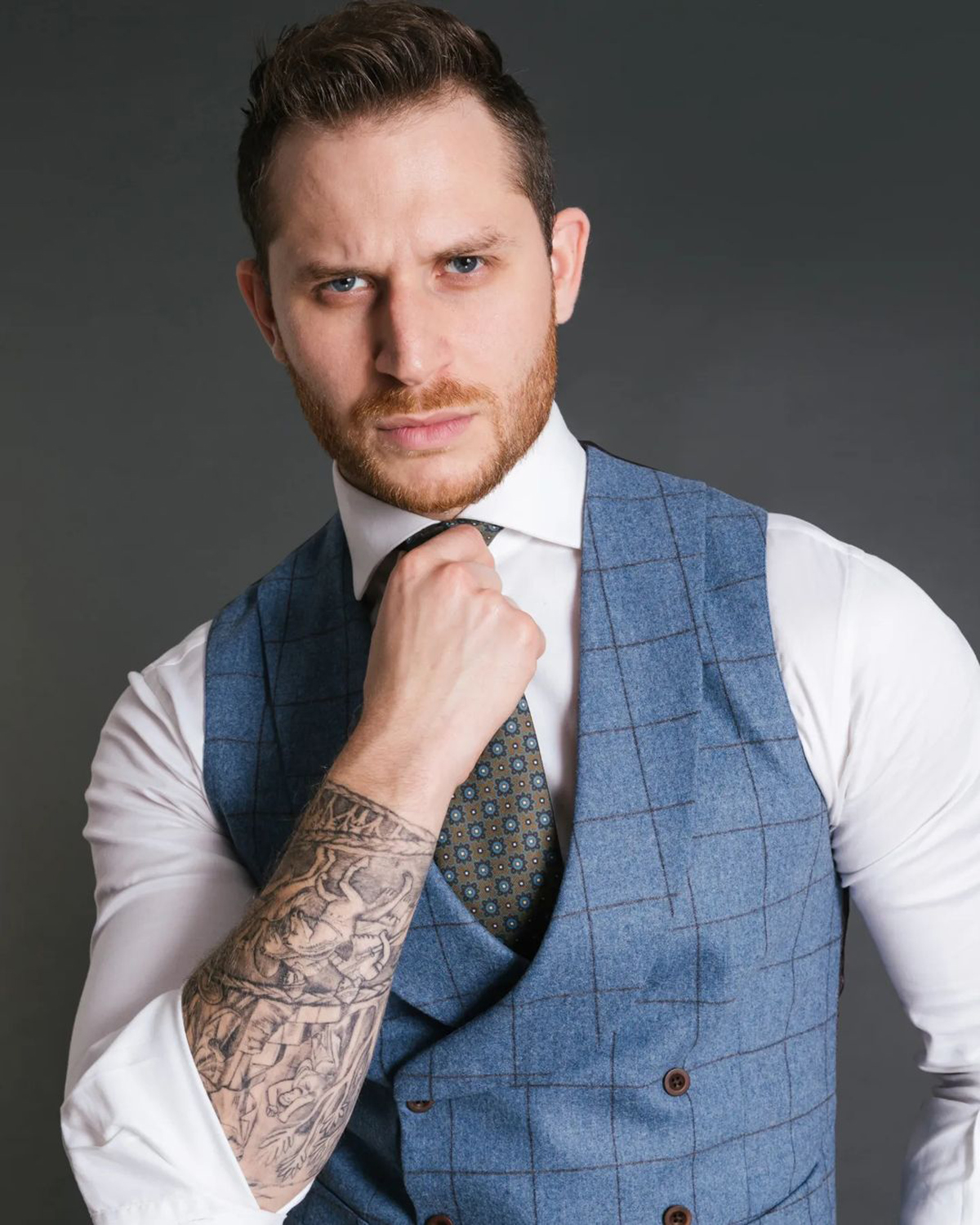 Blue Vintage Men Suit Tailor-M - مراجعة Men Formal Wear Pants وسعره