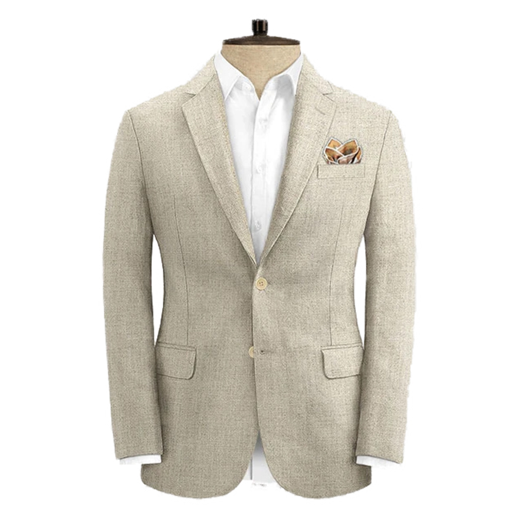 2025 Luxury Summer Breathable  - مراجعة Wool Suit Jacket وسعره