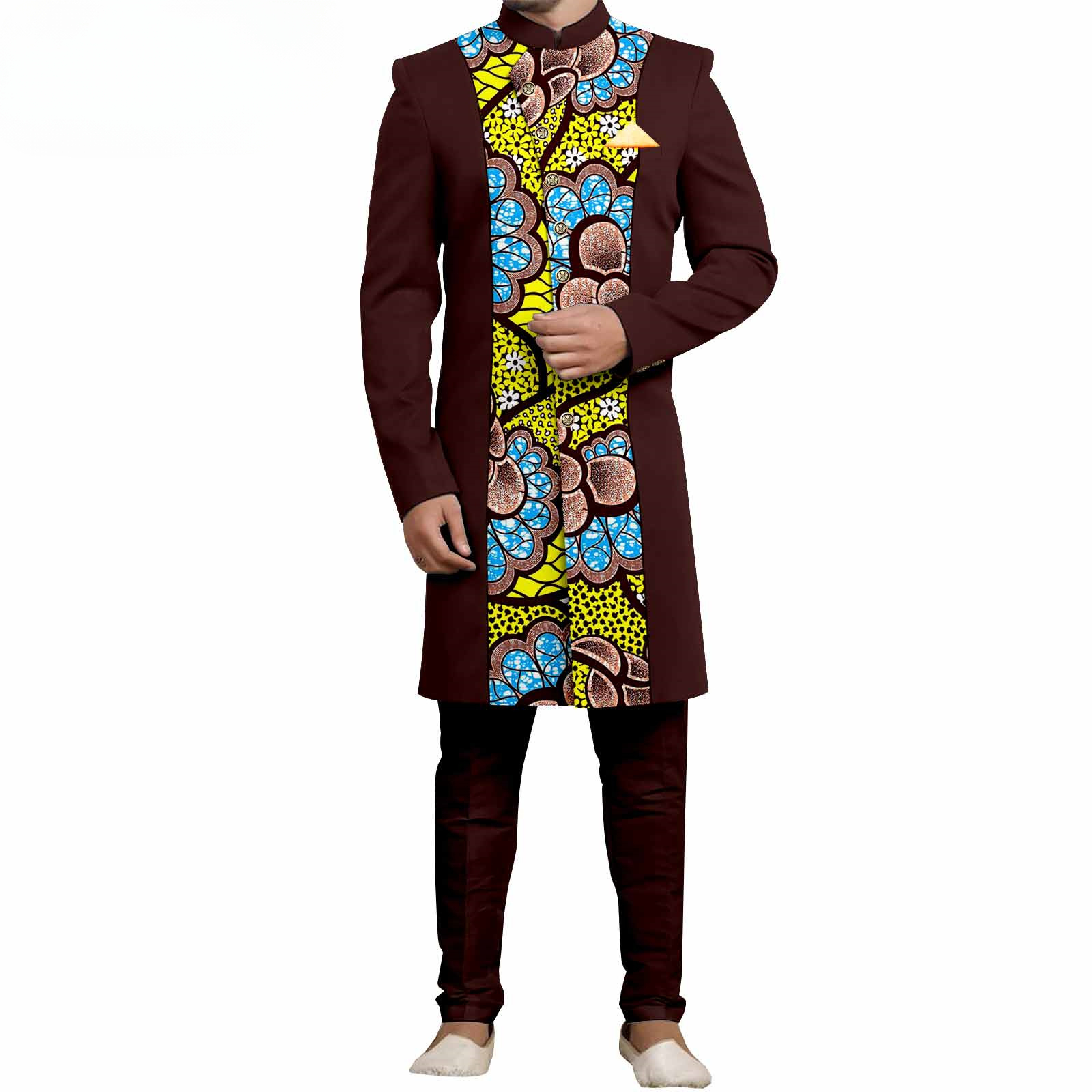 Men`s Suit Slim Fit Embroidery - مراجعة Mens Formal وسعره