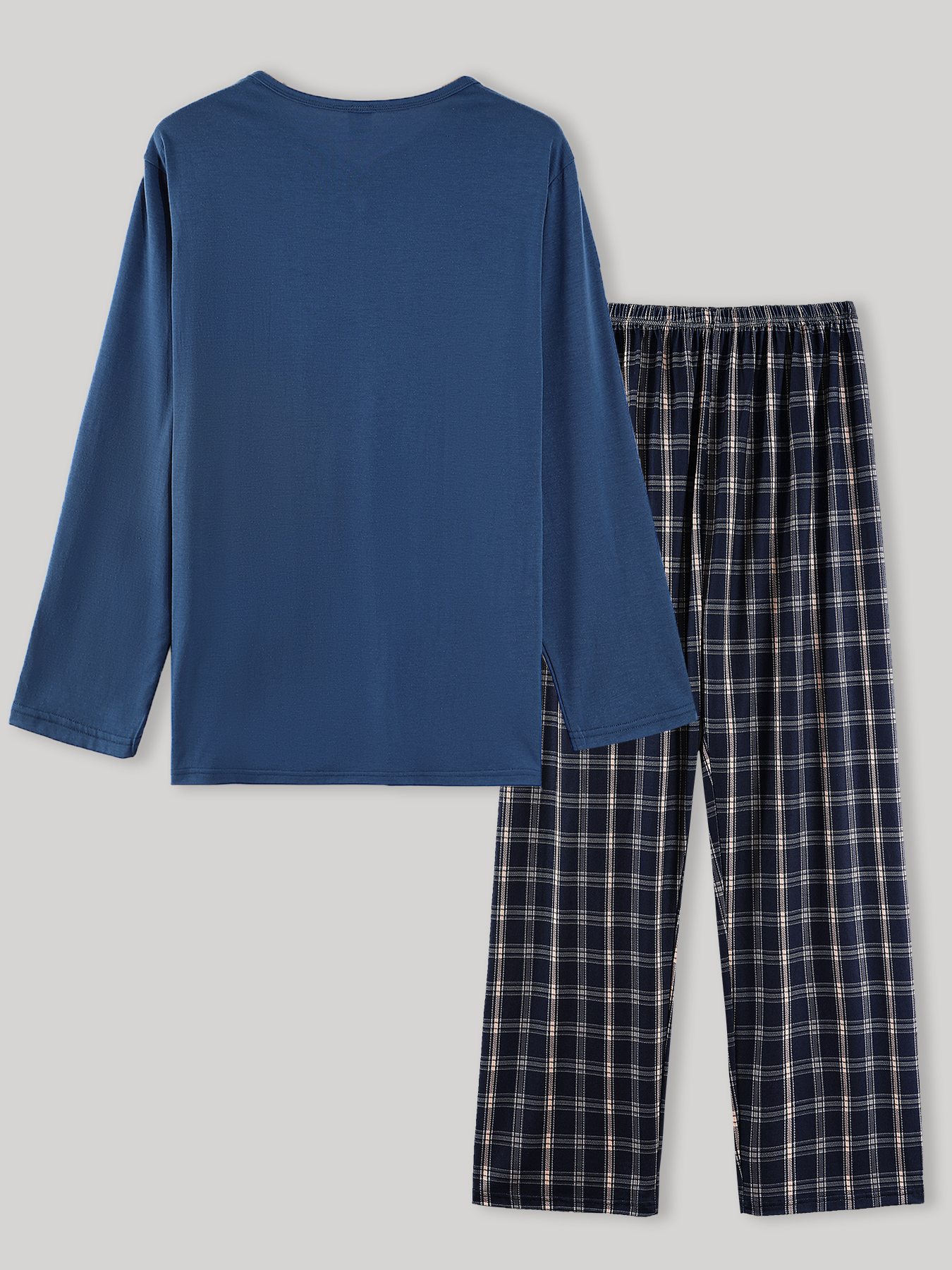 Men's Spring Autumn Blue Henry - مراجعة Mens Formal وسعره