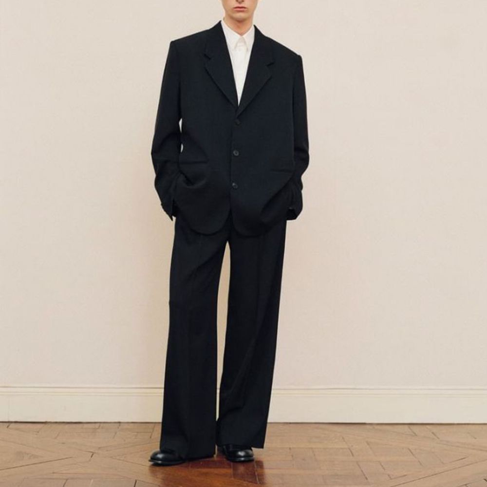 Men's Black Oversized Suit Set - مراجعة Men Formal Wear Pants وسعره
